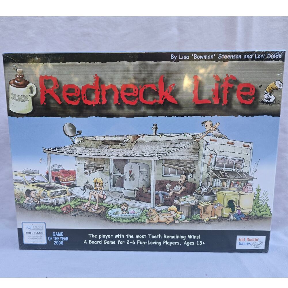 Redneck Life Board Game Gut Bustin Games New Factory Sealed 2006 Vintage Party
